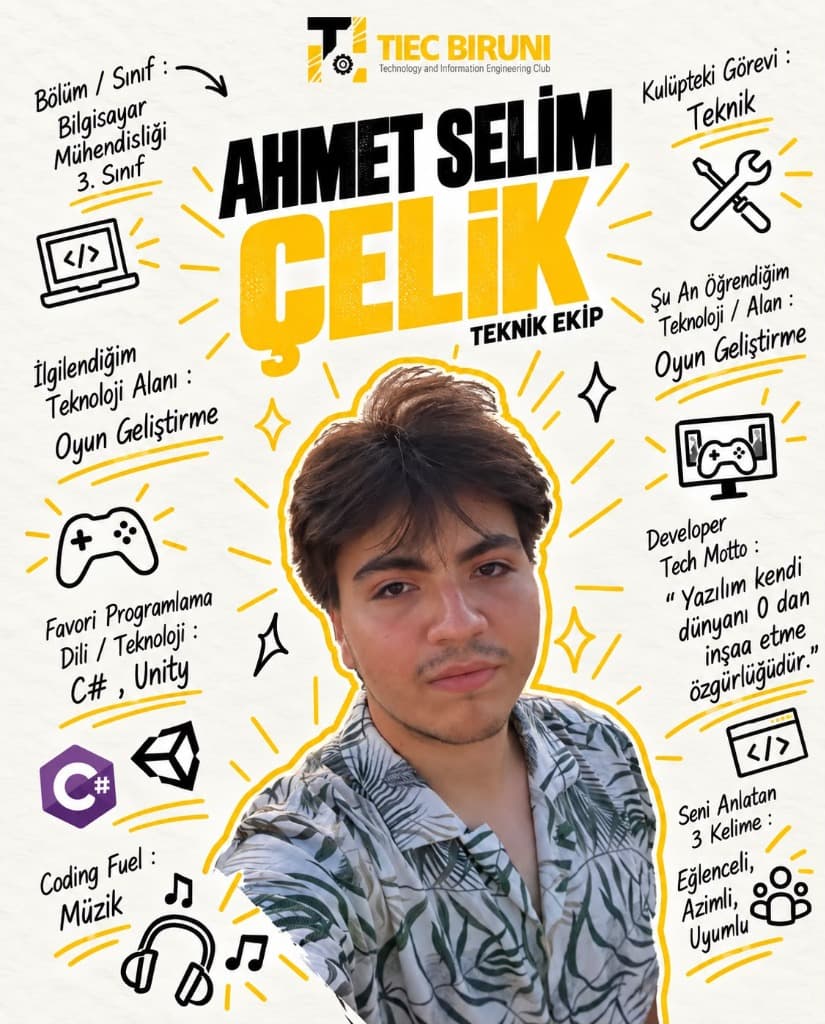 Ahmet Selim Çelik - Teknik Ekip